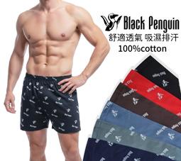 棉中極品 純棉男性平口褲 彈性透氣 企鵝 專櫃正品 絲光棉內...