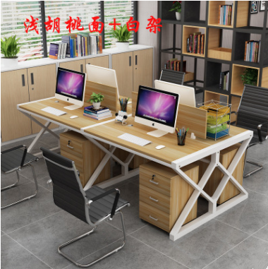 【思思科技D652】職員辦公桌2/4/6人電腦桌間約現代屏風卡座辦公桌椅組合