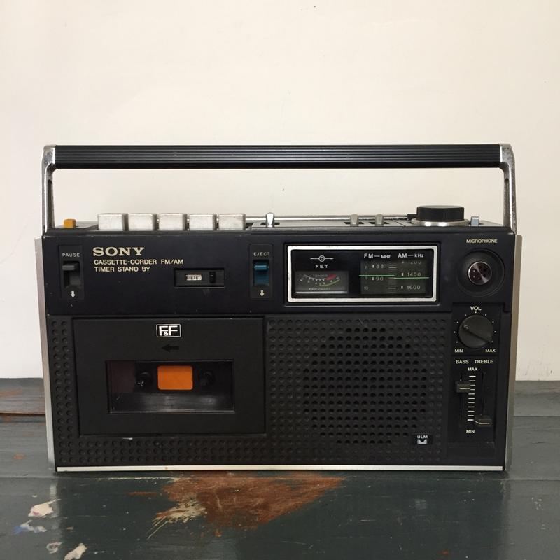 SONY 早期收錄音機 ソニー CF-1900 專業級 銘機 ラジカセ 日本製 (已售出，勿下標)