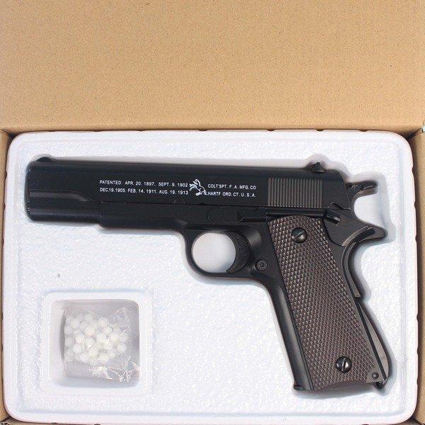 【優購精品館】K8 空氣槍 加重型玩具槍(黑色)/一支入(促350) 手拉空氣BB槍 手拉式空氣BB槍-錸