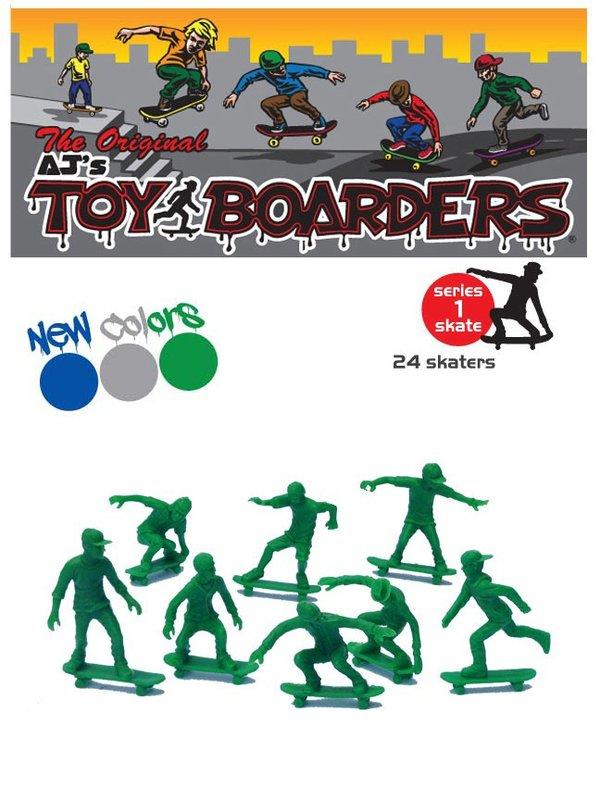 (I LOVE樂多)美國進口ORIGINAL AJ'S TOY BOARDERS SKATE第1款 滑板玩具小綠兵