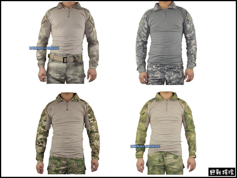 【野戰搖滾-生存遊戲部屋】美軍Gen2 戰術上衣、青蛙裝 ~ 含護肘 - ACU、CP、A-Tacs、A-Tacs FG