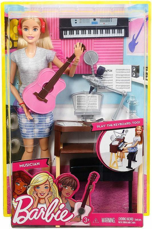 現貨已售請詢價：單賣Barbie musician 芭比音樂家6分娃專用電子琴吉他樂器組