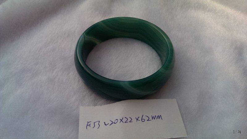 0372天然綠玉髓手鐲綠瑪瑙手鐲玉髓手環編號f53加寬款