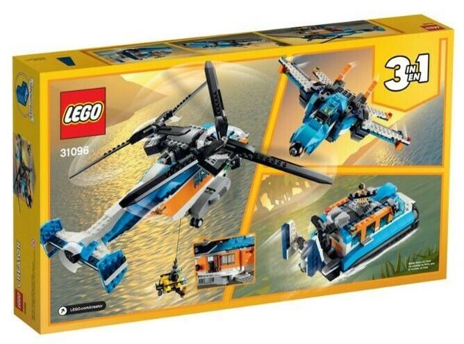 全新樂高LEGO★CREATOR創意3in1# 31096 雙螺旋槳直升機/戰鬥機/氣墊船 | 露天市集 | 全台最大的網路購物市集