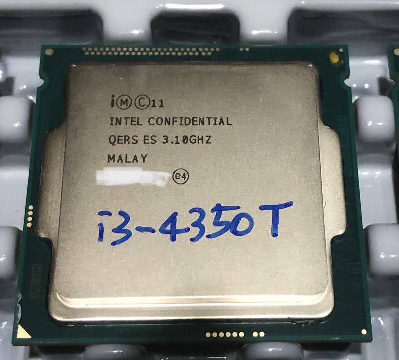Intel Core i3-4350T 3.1G / 4M  QERS 1150  65W ES 不顯 CPU 四核心