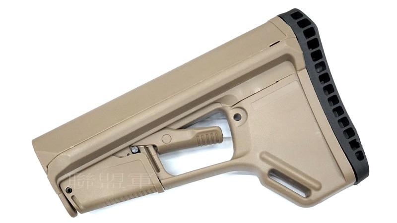 【聯盟軍 生存遊戲專賣店】ACS-L 戰術槍托 (附薄及加厚槍托底板) 沙色