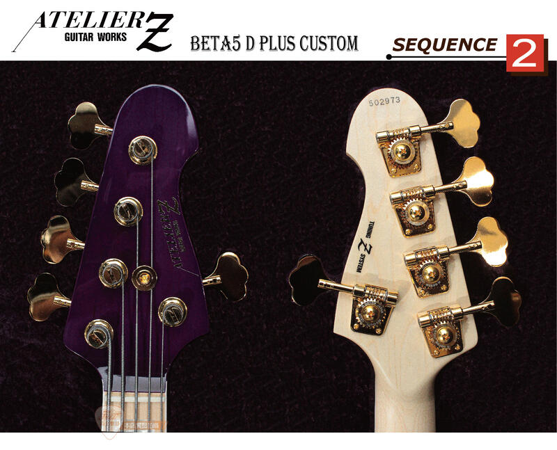 爵士樂器】Atelier Z Beta5 D Plus Custom 主被動切換24格五弦電貝斯