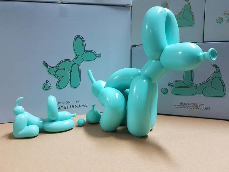 【sammi toys】 設計師聯名 限量款 夢幻蒂芙尼藍 HAPPY POPiKi 氣球狗 POPek 便便狗