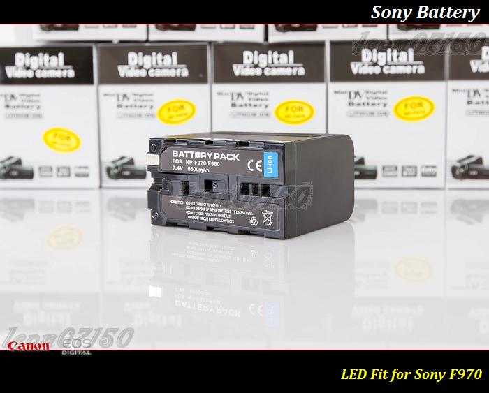 【特價促銷 】全新 Sony NP-F970/F960-7800 mAh LED 燈專用鋰電池-CN160 LED補光燈