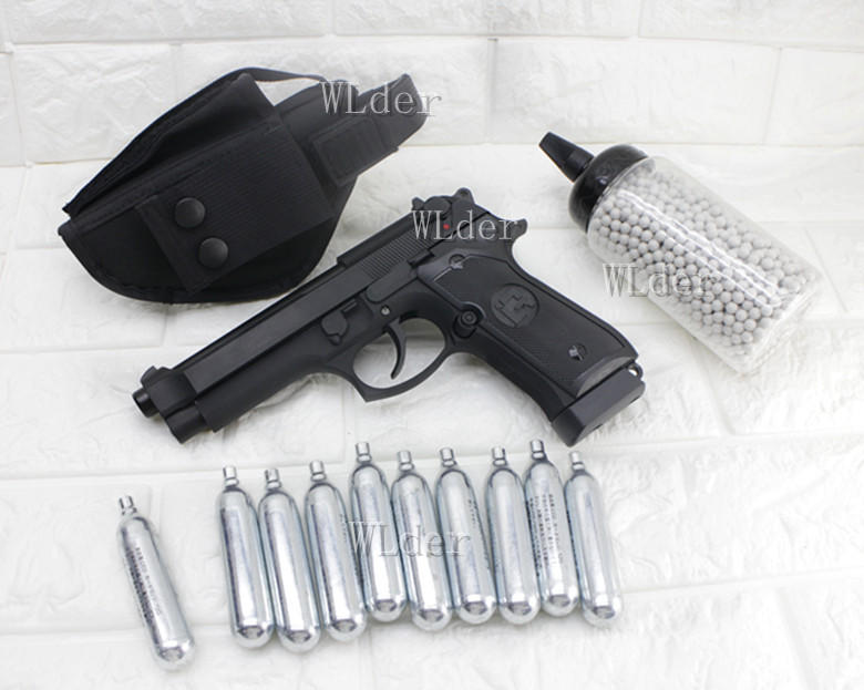 iGUN 貝瑞塔 M9 CO2槍 MC + 0.25g BB彈 + 12g CO2小鋼瓶 + 槍套 (BB槍 M9A1