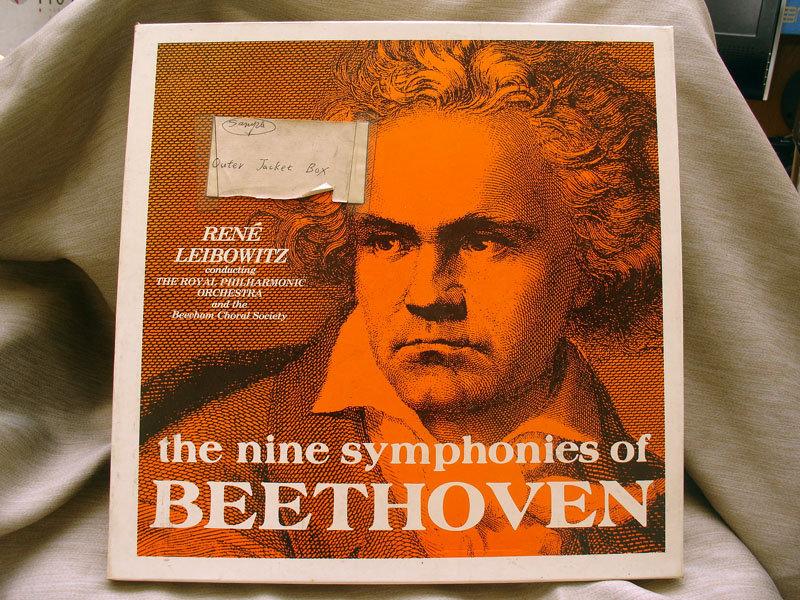 1961年 英國皇家愛樂管弦樂團 Rene Leibowitz 指揮 貝多芬 1~9號交響曲 8LP 套裝