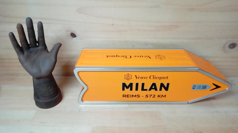 *1966倉庫/美國-MILAN(米蘭)路牌造型-香檳收納盒