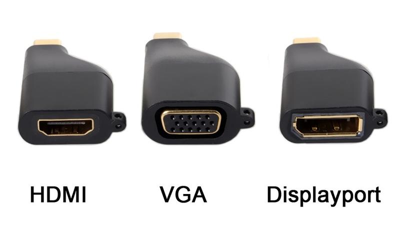 Type-C轉DP/HDMI/VGA 4K 60Hz 適用MAC Surface 三星S note手機 UC-208