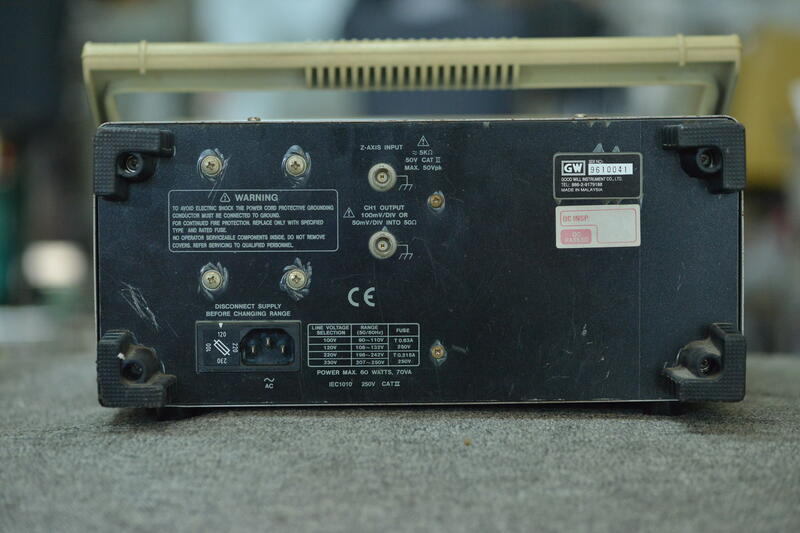 [二十五度]保固三個月，含探棒含運GW/Instek GOS-6031 30MHz 2ch 類比直讀式示波器 | 露天市集 | 全台最大的網路購物市集