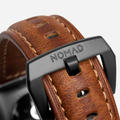 【鴻駿科技】NOMAD/Horween Brown/棕色皮革錶帶/復古設計/義大利小牛皮錶帶/縫線設計/Apple Wa