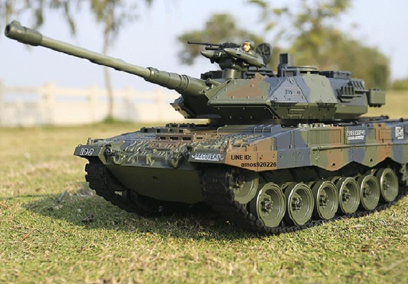 德國 遙控 豹二A6 戰車 豹2A6 搖控 坦克 發射BB彈 前進三檔 後退兩檔 迷彩軍綠(恆龍 M1A2 M60參考)