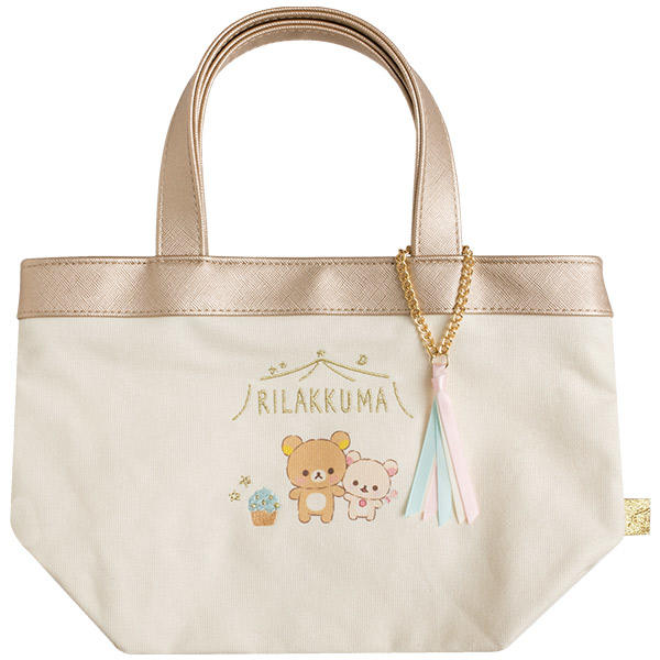 【懶熊部屋】Rilakkuma 日本正版 拉拉熊 懶懶熊 白熊 小雞 睡衣派對系列 迷你 提袋 托特袋 午餐袋