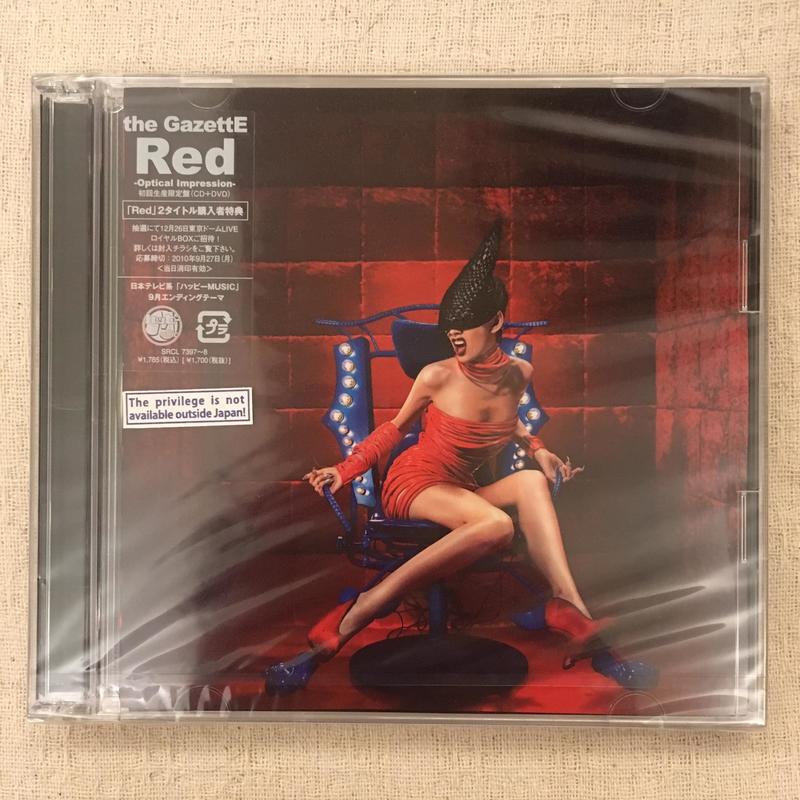 現貨 日版 絕版 the GazettE Red -Optical Impression-[CD+DVD]<初回限定盤>