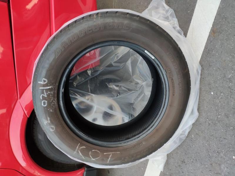 台製Bridgestone汽車輪胎,2016.02週生產,規格:195/60/R15, 已用2年.