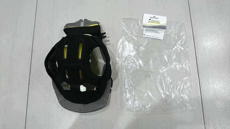 Touratech Aventuro 碳纖維安全帽頂篷襯墊(Size:L)~中古美品