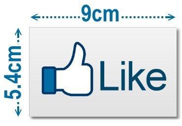 Facebook【Like】Stickers...9cm*5.4cm