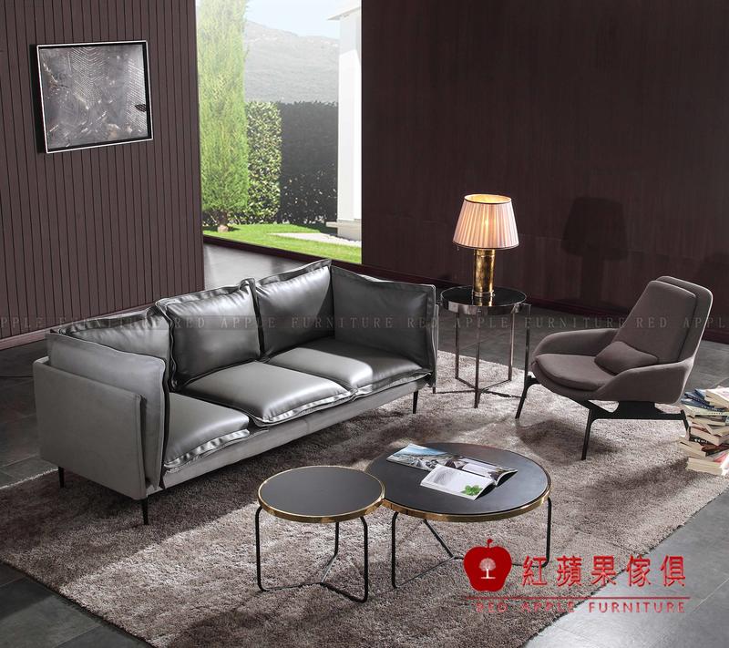 [紅蘋果傢俱] KSN-S887 卡珊妮 輕奢歐式系列 皮沙發 布沙發 真皮沙發 優質沙發 真皮沙發 數千坪展示
