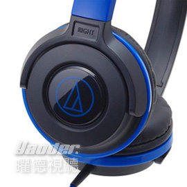 預購【曜德】鐵三角 ATH-S100 黑藍 輕量型耳機 SJ-11更新版 ★超商免運★送收線器★