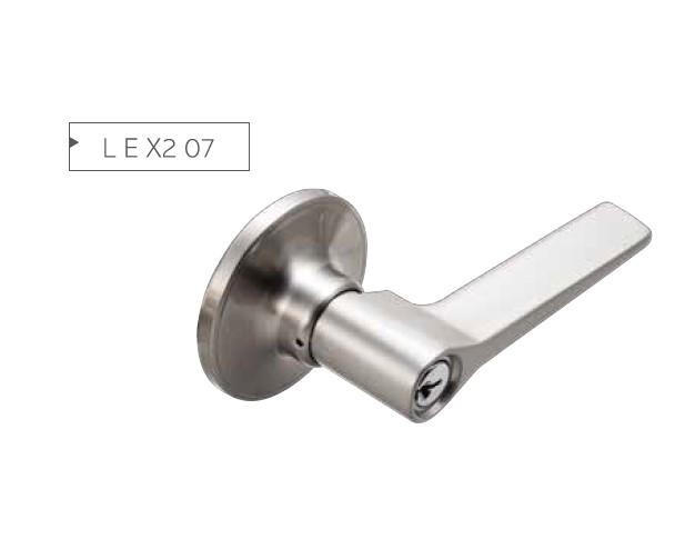 LEX207加安牌水平鎖 轉扭式 水平把手鎖 門鎖 管形鎖 板手鎖 房間門用 銀色
