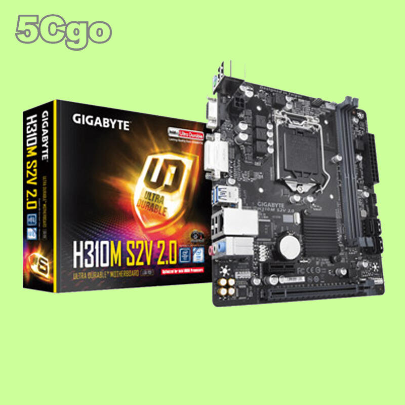 5Cgo【權宇】技嘉 INTEL H310M S2V 2.0 Micro ATX 主機板32GB 支援8代/9代CPU