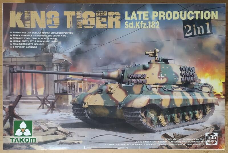 Takom 2130 1/35 King Tiger Tank Sd.Kfz.182 (2in1) 現貨| 露天市集