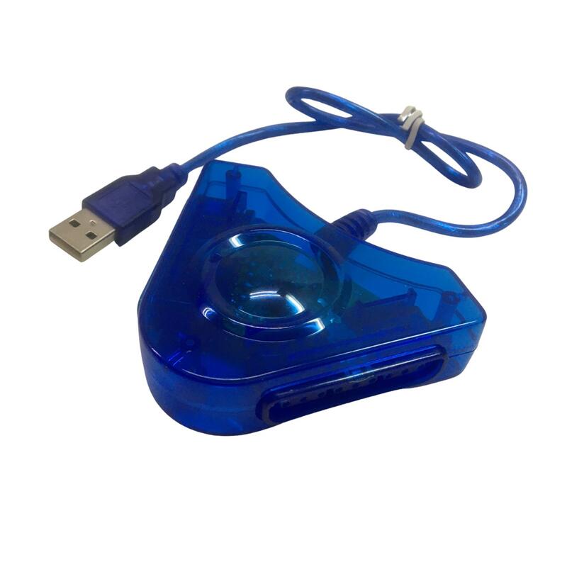 少量現貨] PS3 週邊 轉 USB手把轉接器 USB 2合1手把連接器 1對2可雙打 支援 PS3/PS2 轉 PC 