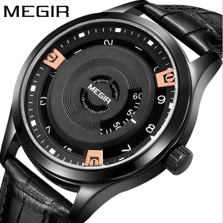 【KYH流行之星】美格爾MEGIR多功能運動防水男士石英錶簡約時尚手錶1067G