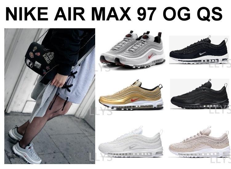 discount Wizard First NIKE AIR MAX 97 OG QS 銀彈銀色金色黑色白色粉色氣墊慢跑鞋黑魂運動鞋休閒鞋男女| 露天市集| 全台最大的網路購物市集