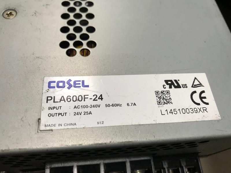 【科達電 現貨銷售 COSEL電源 】日本製電源供應器 PLA600F-24 24V 25A 600W