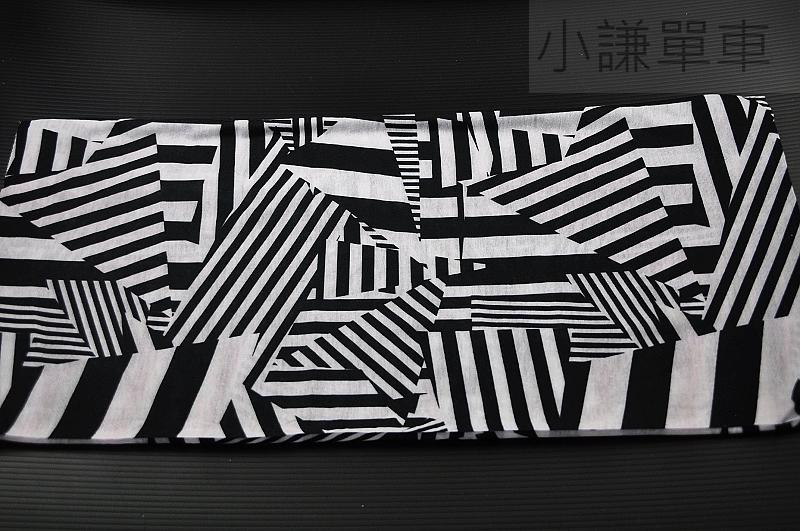 【小謙單車】全新台灣製造吸濕排汗頭巾---黑白幾何