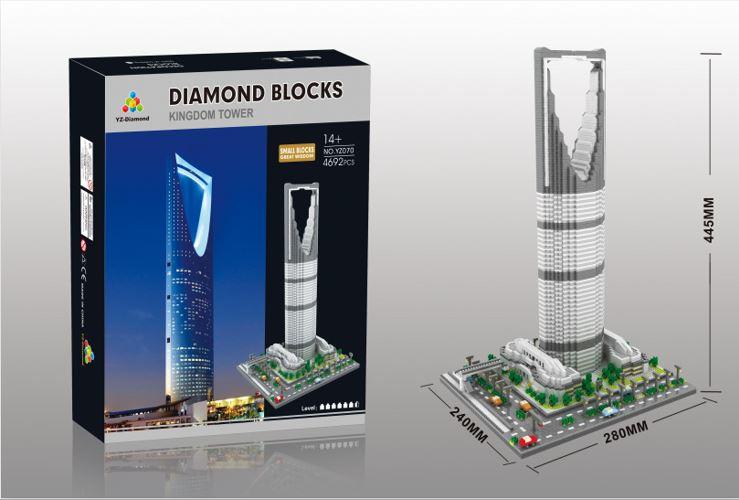 <積木總動員>YZ-Diamond  YZ070 micro微積木系列 王國大廈 4692pcs 