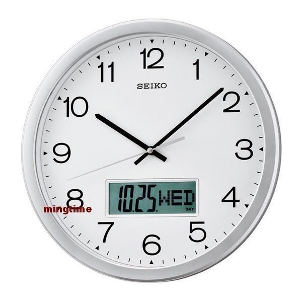 明時計商行【SEIKO】 日本 精工 SEIKO 雙顯式  時鐘 掛鐘 QXL007 QXL007S (滑動) 