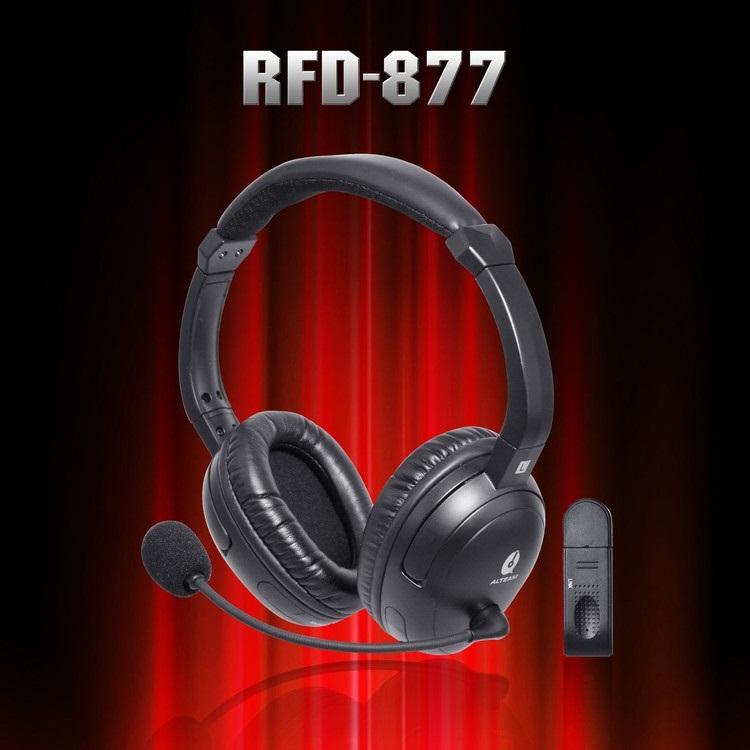 瘋狂買 Alteam 亞立田 RFD-877W 頭戴式2.4G無線耳機 可充電式 可調式頭戴 可用4號充電電池*2 特價