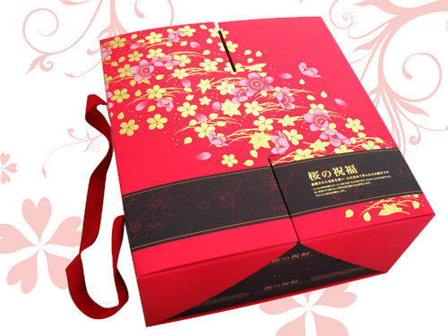 【櫻的祝福】 手提禮盒、組合式禮盒、喜餅盒、二層禮盒、可訂做、可燙金