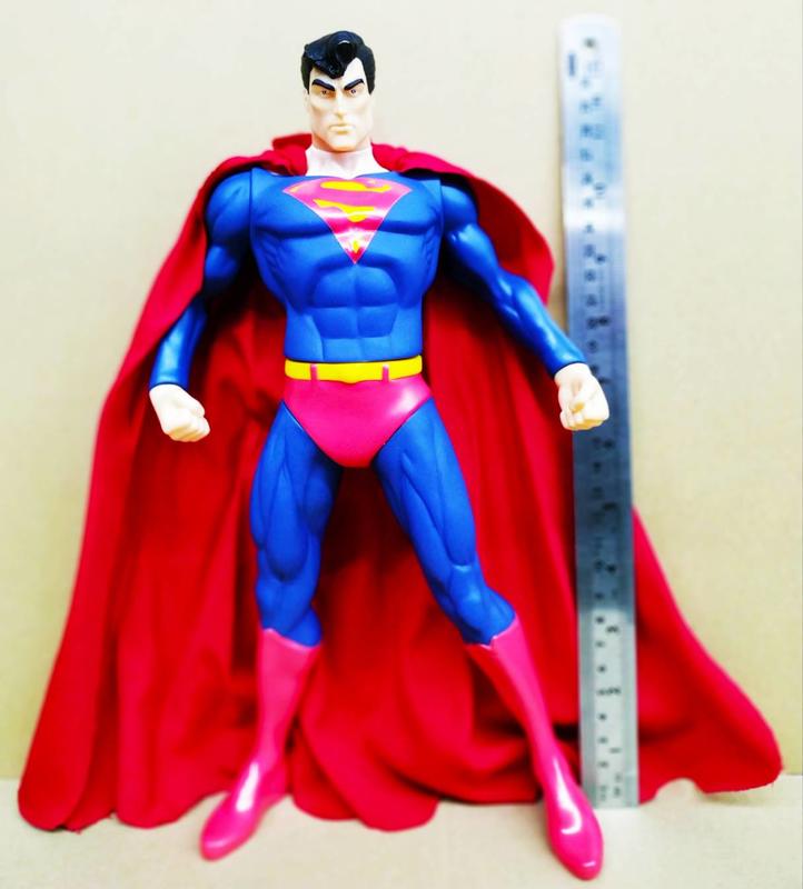 1998年生產  comics 12吋 超人 樹脂 軟膠 老玩具  32cm 人偶 人形玩偶
