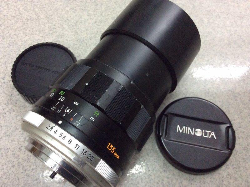 [ 保固一年][高雄明豐] Minolta MC TELE ROKKOR-PF 135mm F2.8 手動鏡 MD接環