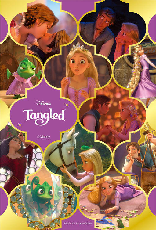 99-433 絕版金色光澤效果迷你99片日本進口拼圖 迪士尼 長髮公主 Rapunzel 樂佩 魔髮奇緣
