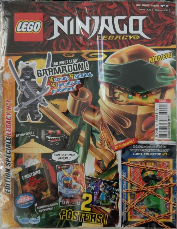 LEGO 樂高 Ninjago 法文特別版 漫畫雜誌 No.1 附贈主角綠忍者卡片附錄