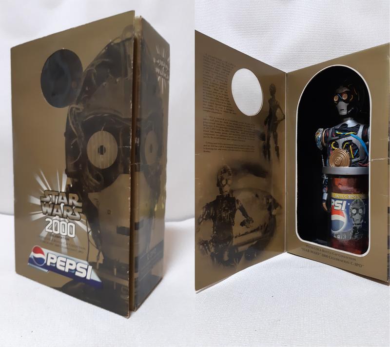 2000年紀念版 STAR WARS PEPSI C-3PO 瓶蓋公仔
