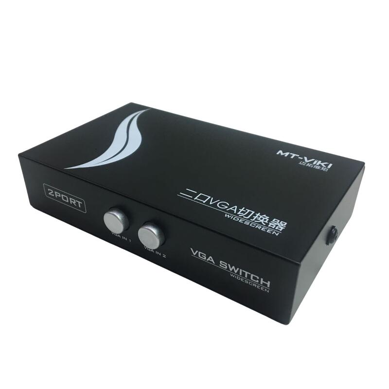 少量現貨] MT-ViKi 手動式 2 PORT 螢幕切換器 VGA SWITCH 免電源 可反向連接(20490_J1