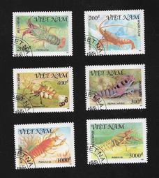 【無限】越南1991年龍蝦郵票6全