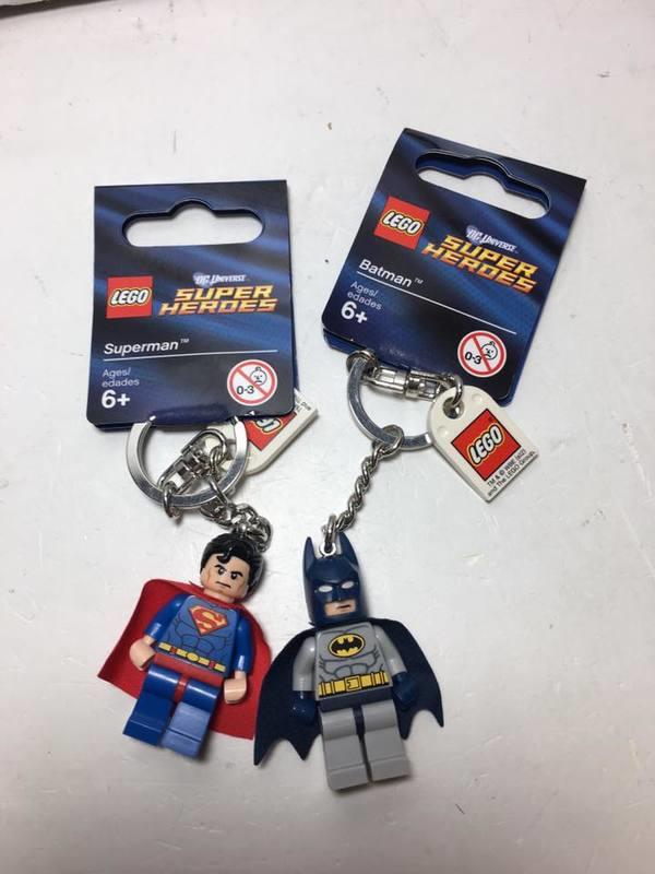 豪宅TOY~樂高LEGO 樂高鑰匙圈Justice League正義聯盟蝙蝠俠Batman超人Superman 單款販售