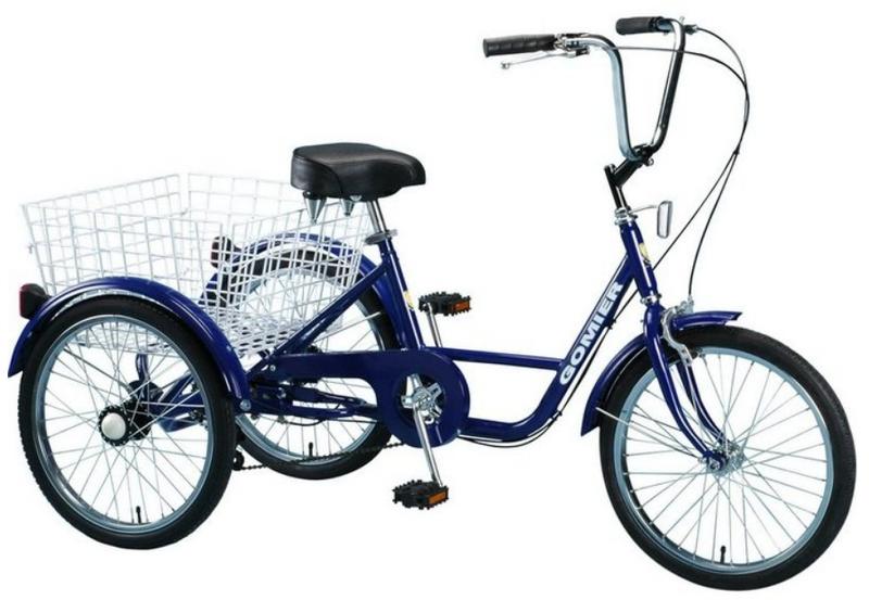 (免運) GOMIER 24吋三輪車 腳踏車 (藍色) -【台中-大明自行車】