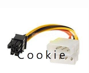[Cookie]大4Pin轉6Pin 4P轉6P PCI-E 6PIN 4PINx2 to 6PIN